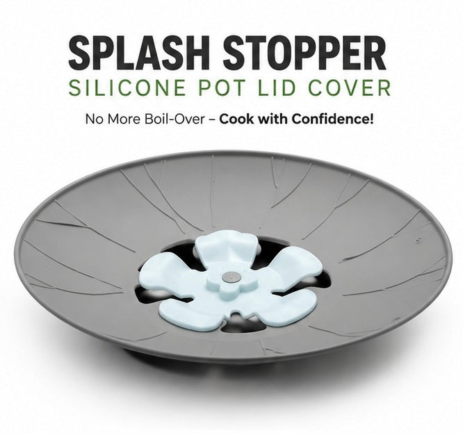 Silicone Spill Stop Lid | Anti Overflow Pot Cover | Heat Resistant Kitchen Lid