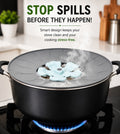 Silicone Spill Stop Lid | Anti Overflow Pot Cover | Heat Resistant Kitchen Lid