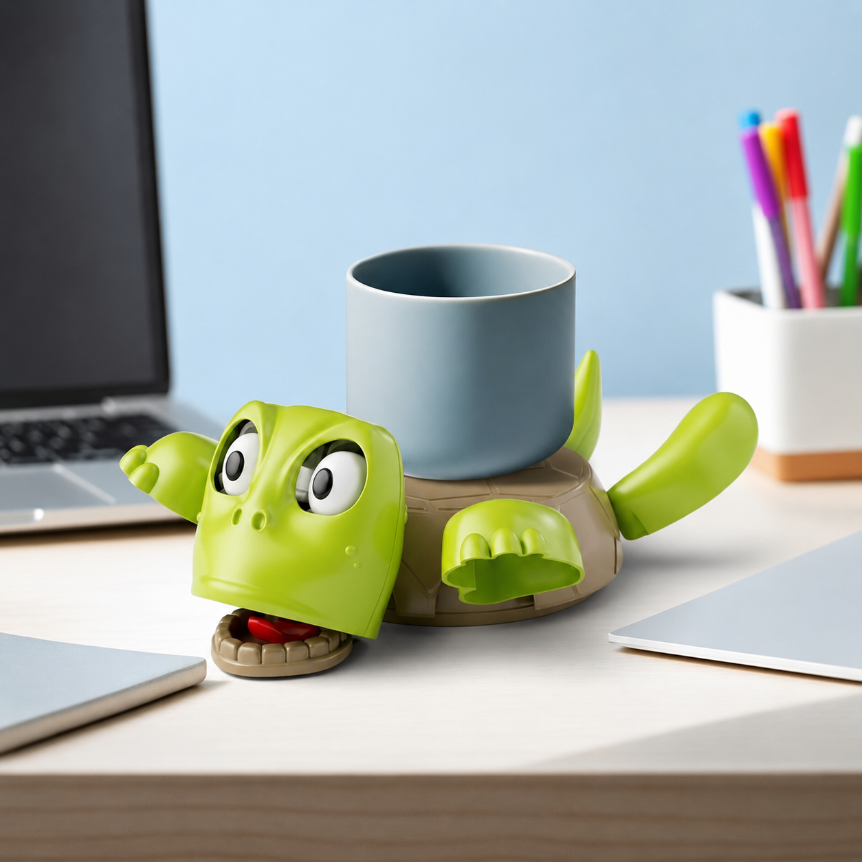 Turtle Desk Cup Holder