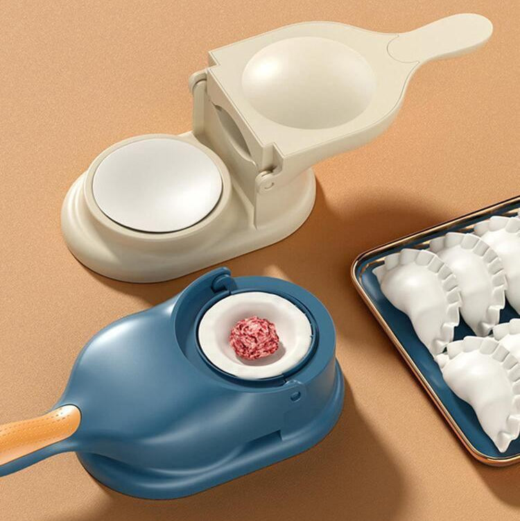 2-in-1 Dumpling & Samosa Maker | Manual Dough Press & Dumpling Mold