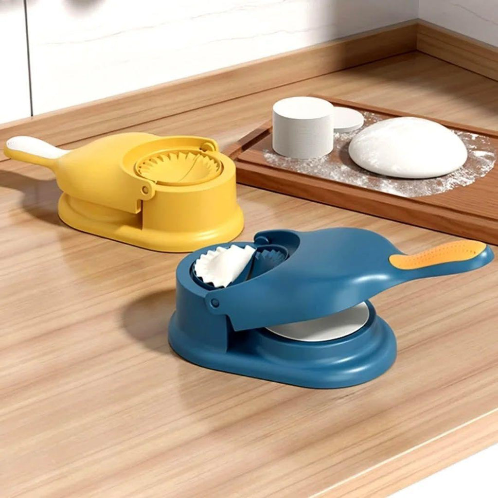 2-in-1 Dumpling & Samosa Maker | Manual Dough Press & Dumpling Mold