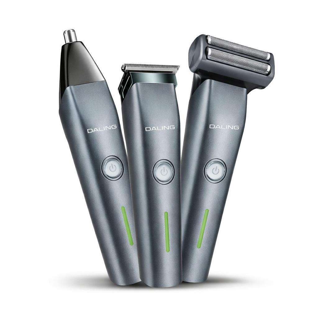 Daling DL-9218 3 In 1 Rechargeable Hair Trimmer, Shaver, Nose Trimmer For Men. Hair Removal machine for men