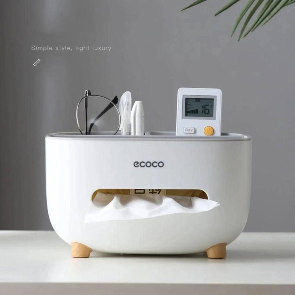 Tissue Box with Multifunctional Holder