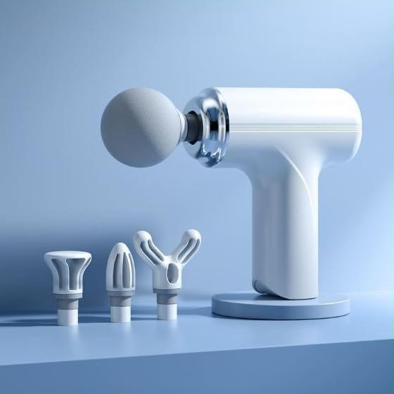 Imported Massage Gun Deep Tissue, Muscle & Body Pain Relief With 4 Specialized Heads
