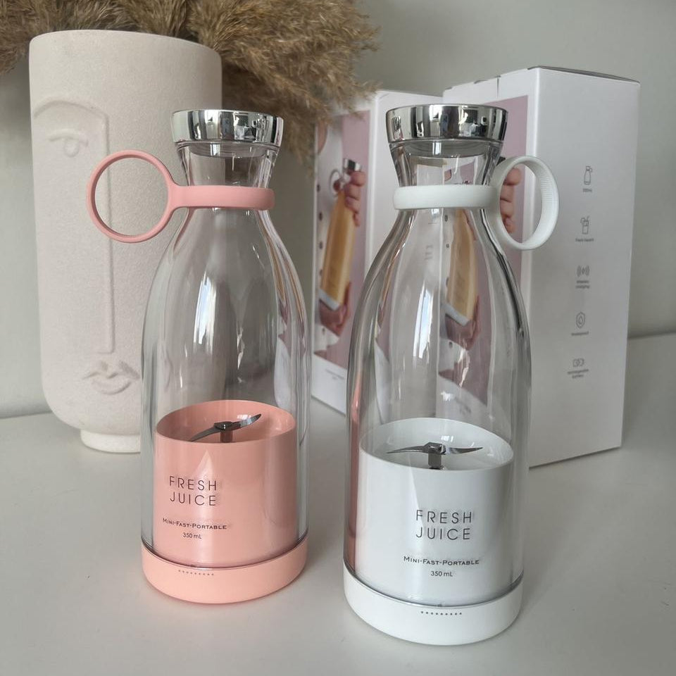 Mini Juicer Bottle for Traveling USB Chargeable Juicer Blender 380ml-Portable Juicer Cup & Smoothie Maker