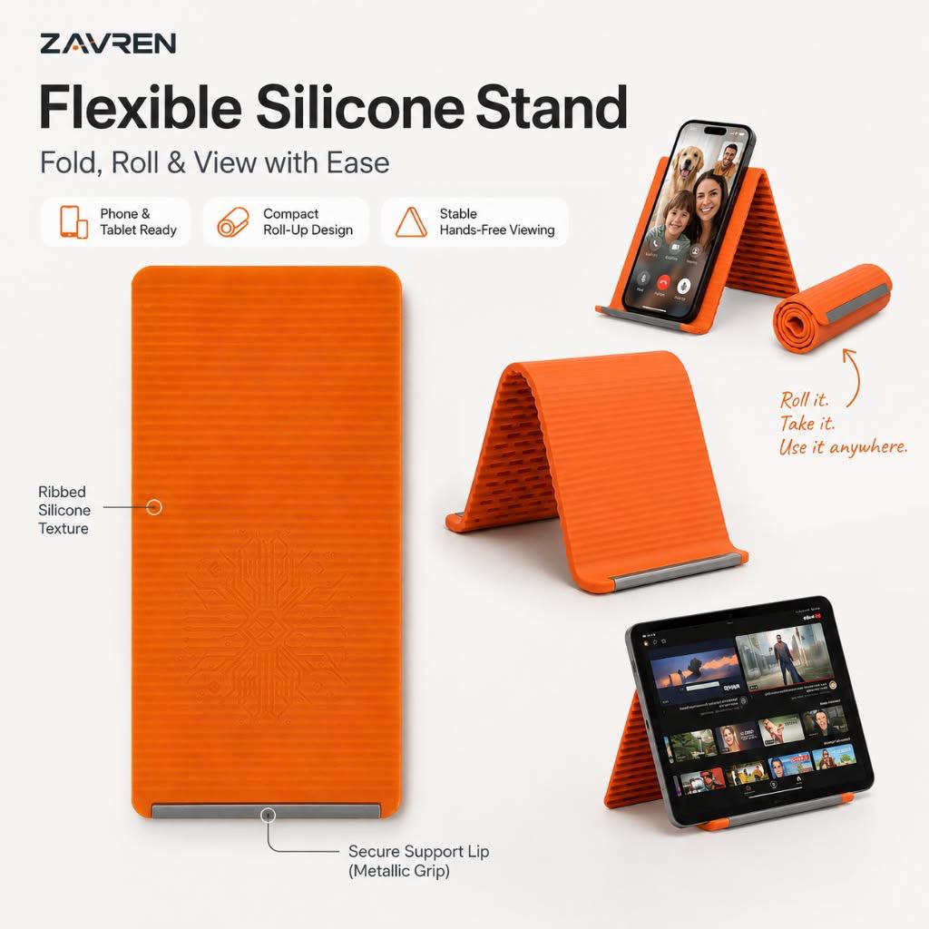 Portable Foldable Silicone Phone Holder Bendable