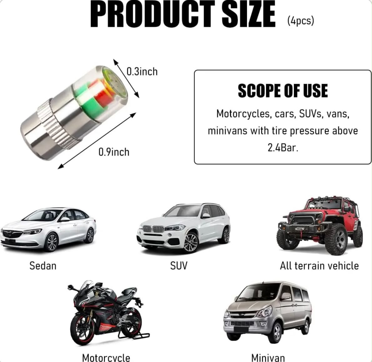 Tire Pressure Sensor Cap