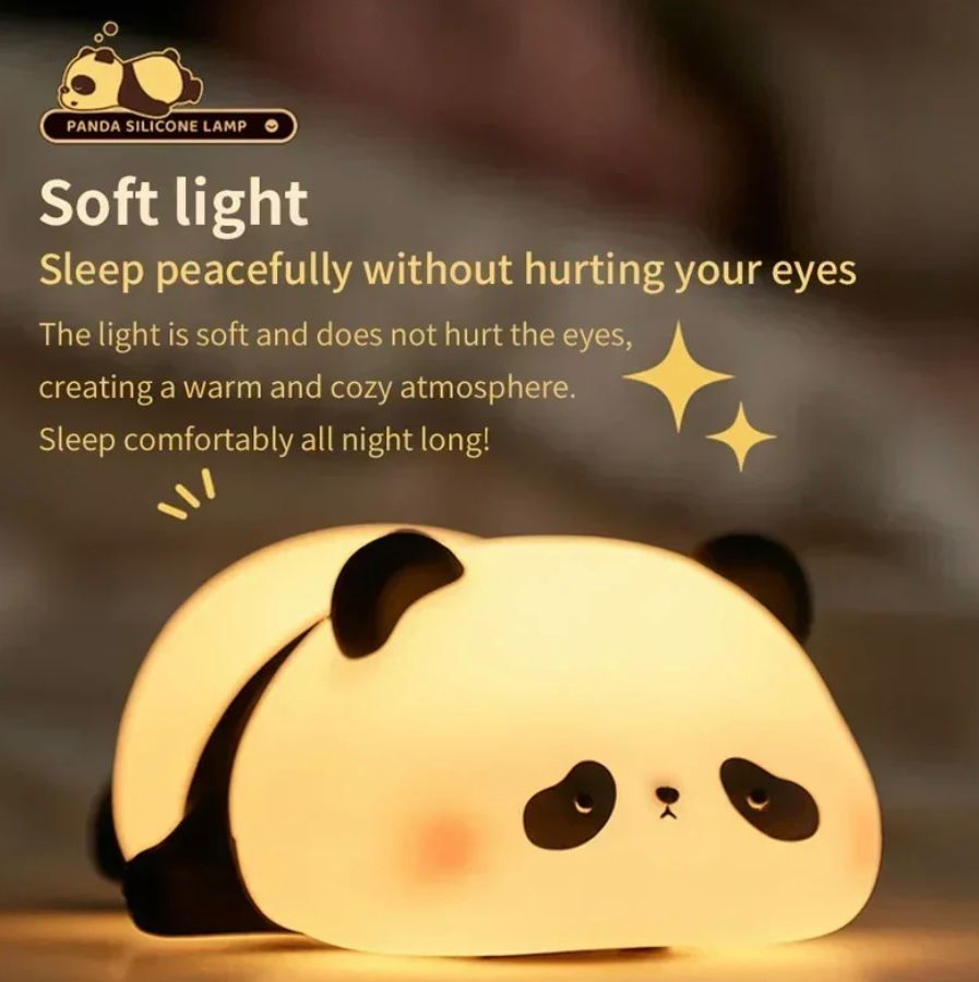 Cute Panda and Rabbit Night Light