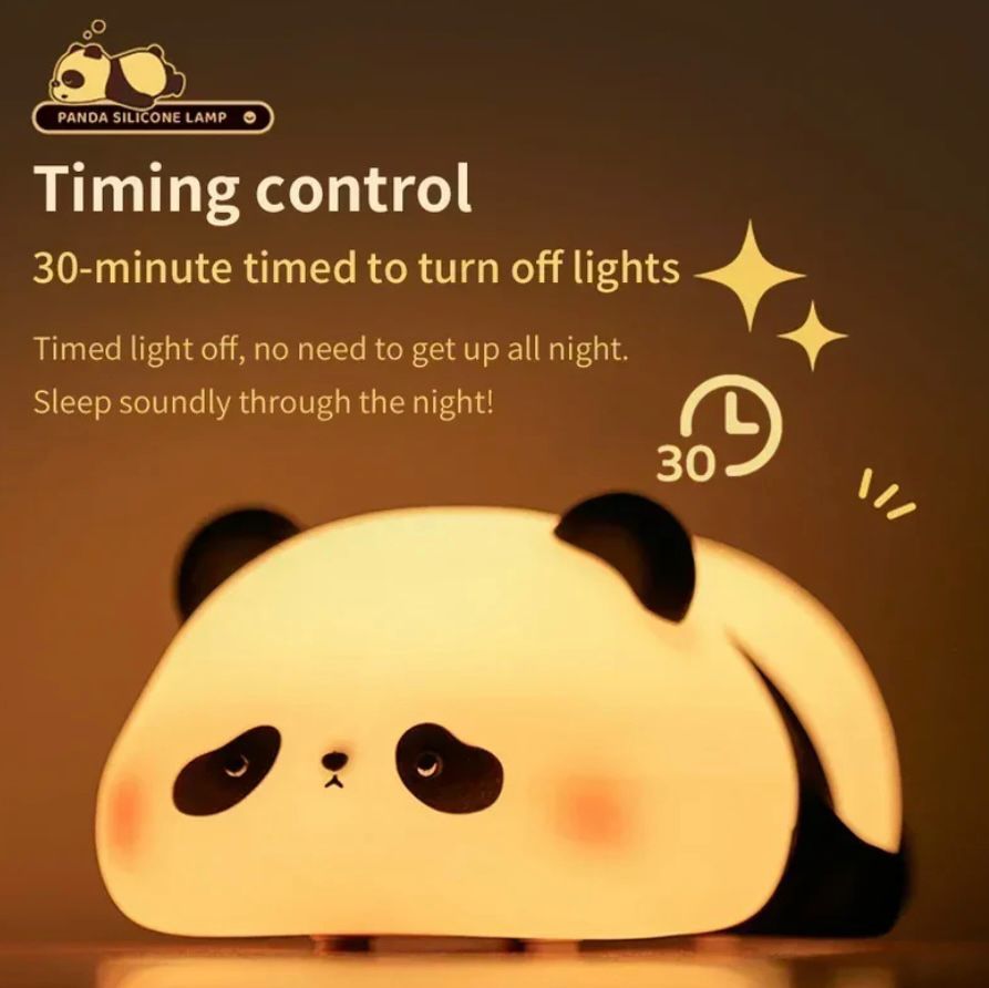 Cute Panda and Rabbit Night Light